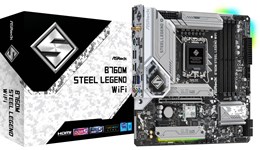 ASRock B760M Steel Legend WiFi mATX Motherboard for Intel LGA1700 CPUs