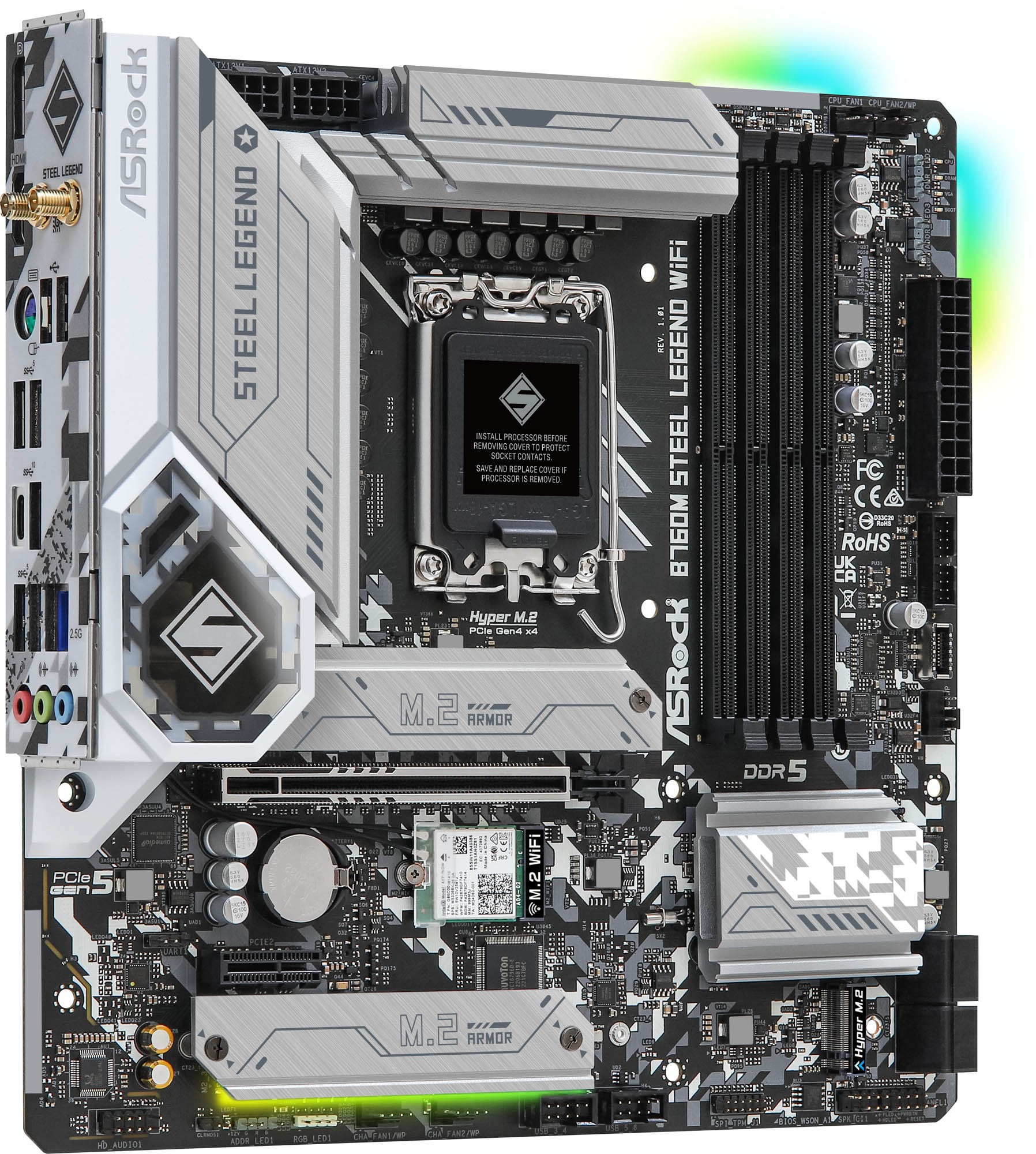 ASRock B760M Steel Legend WiFi マザーボード Amazon.com: ASRock B760M Steel Legend WiFi Motherboard