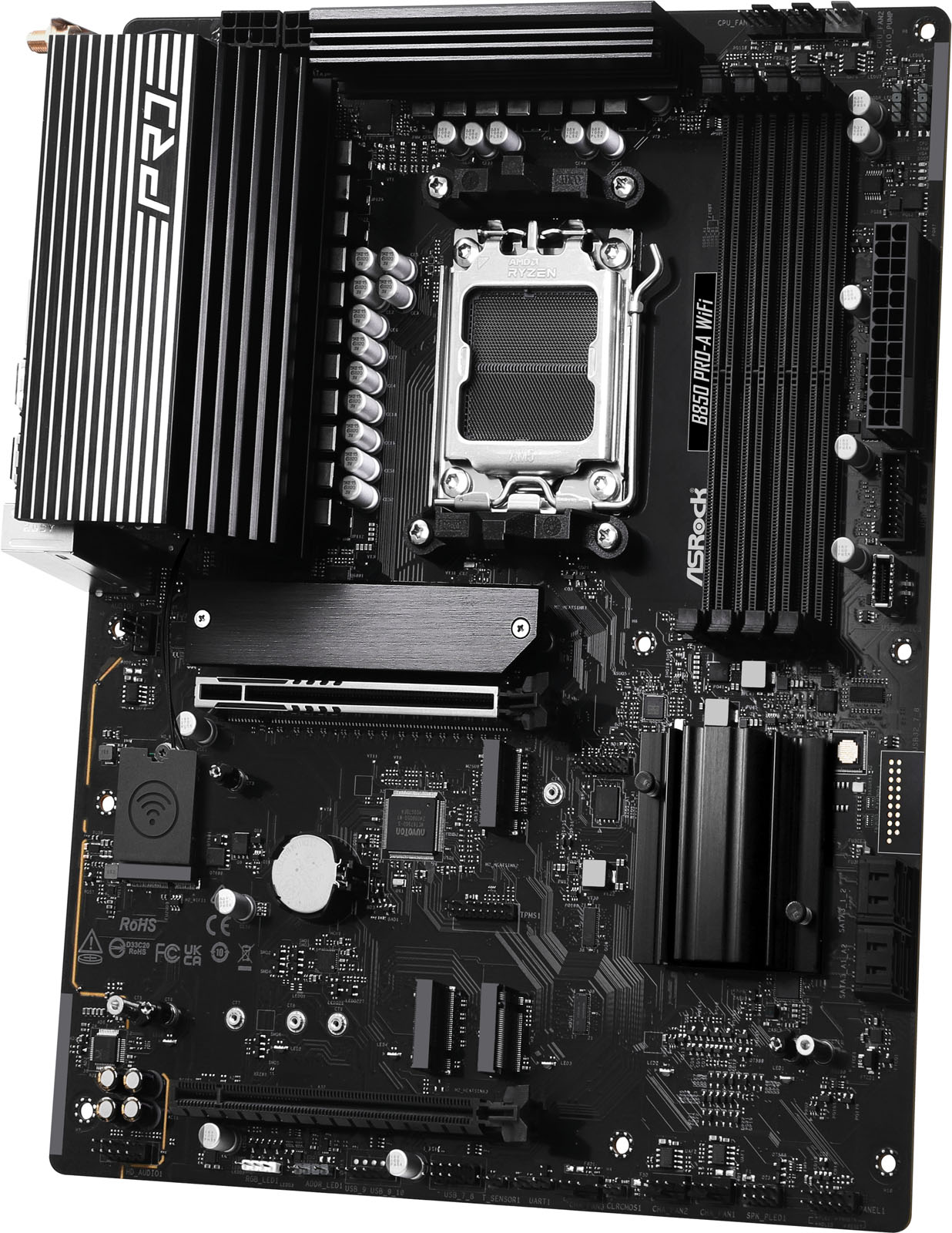 Asrock b850 pro-a wifi atx motherboard for amd am5 cpus komponentko