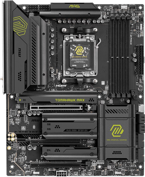 MSI MAG B850 TOMAHAWK MAX WIFI ATXマザーボード MAG B850 TOMAHAWK MAX WIFI | Gaming Motherboards｜Best