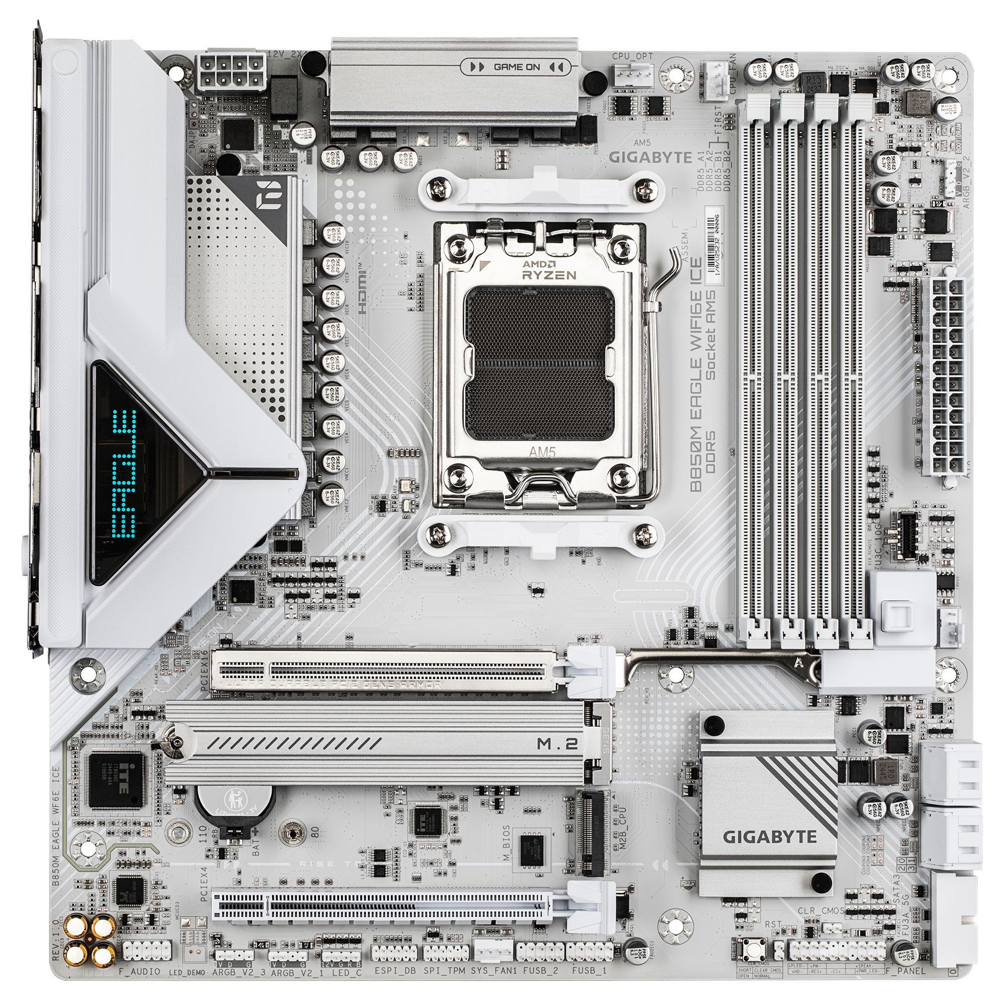Gigabyte b850m eagle wifi6e ice amd socket am5 motherboard - b850m eagle wf6e ice | ccl komponentko