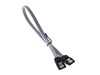 BitFenix Alchemy SATA 6GB/s braided cable 30cm - Grey/Silver