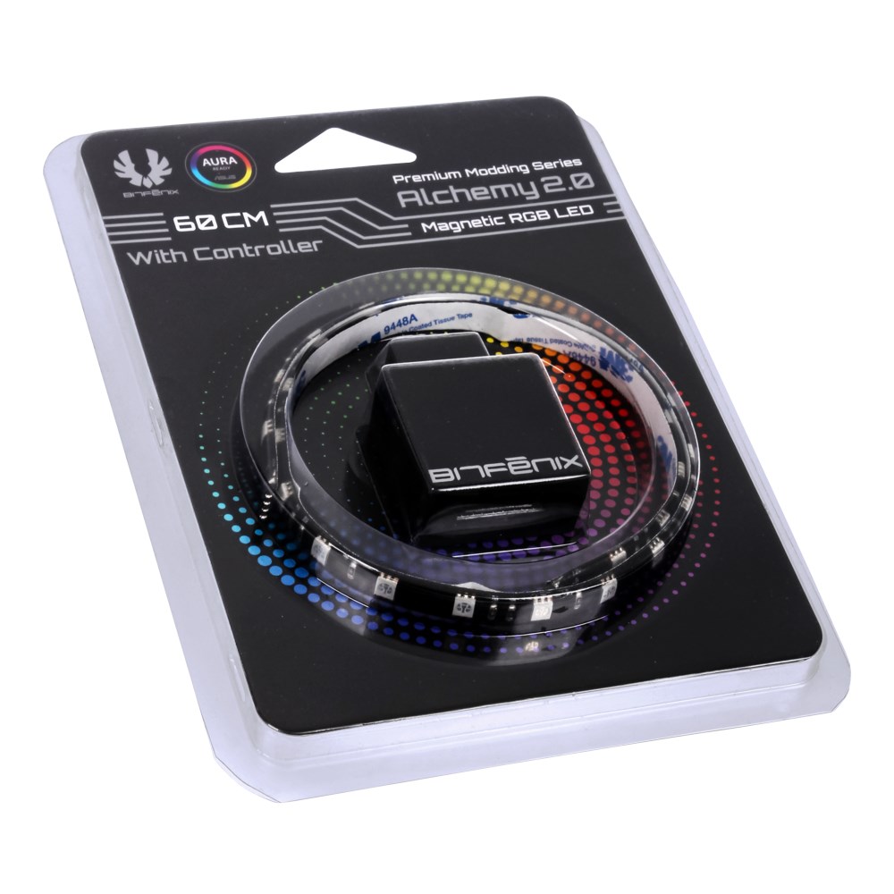 BitFenix Alchemy 2.0 Magnetic RGB LED Strip + Control Box - 60cm - BFA ... BitFenix Alchemy 2.0 Magnetic RGB LED Strip + Control Box - 60cm - BFA ...