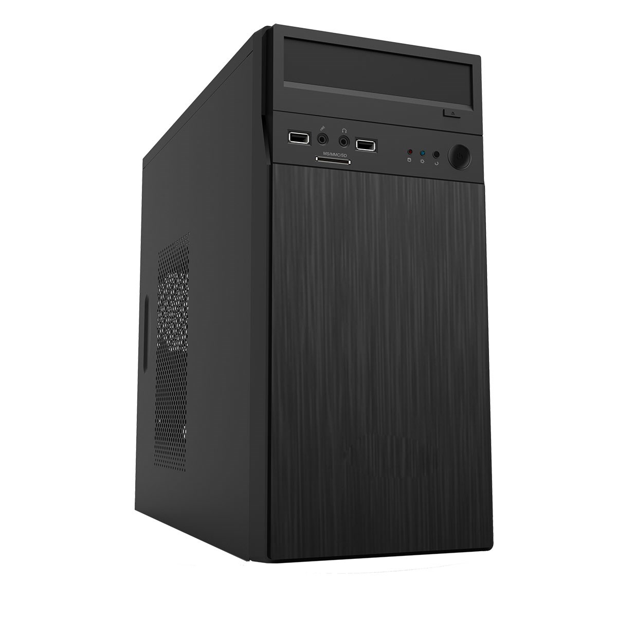 CiT Black Steel Mid Tower Case - BLACK STEEL | CCL Computers