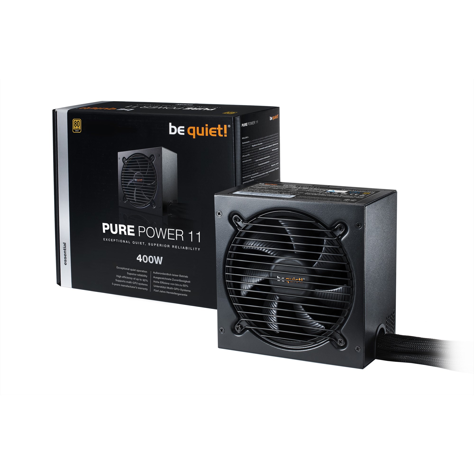 400W Be Quiet! Pure Power 11 80 Plus Gold PSU BN292 CCL