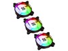 Lian Li Bora Digital RGB PWM Triple Pack - 3x 120mm Fans with Remote Controller - Black