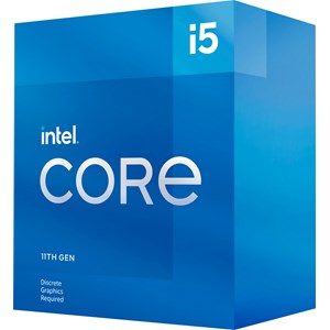 Intel Core i5-11400F Processor, 6-Core, 12-Thread, 2.6GHz Base, 4.4GHz Boost, 12MB Cache, 65W TDP, No Graphics, Stock Cooler