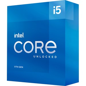 Intel Core i5-11600K Processor, 6-Core, 12-Thread, 3.9GHz Base, 4.9GHz Boost, 12MB Cache, 125W TDP, Intel UHD Graphics 750, No Cooler, Unlocked
