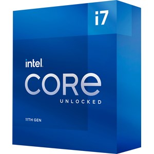 Intel Core i7-11700K Processor, 8-Core, 16-Thread, 3.6GHz Base, 5.0GHz Boost, 16MB Cache, 125W TDP, Intel UHD Graphics 750, No Cooler, Unlocked