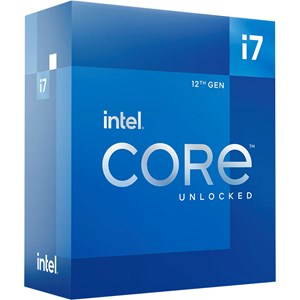 Intel Core i7-12700K Unlocked Desktop Processor, 3.6GHz Base, 5.0GHz Turbo, 12 Cores (8P+4E), 20 Threads, Socket LGA1700, 125W TDP, 25MB Cache, Intel UHD Graphics 770, No Cooler