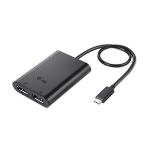 i-tec USB-C to Dual Display Port Video Adapter, 2x Display Port 4K Ultra HD, compatible with Thunderbolt 3
