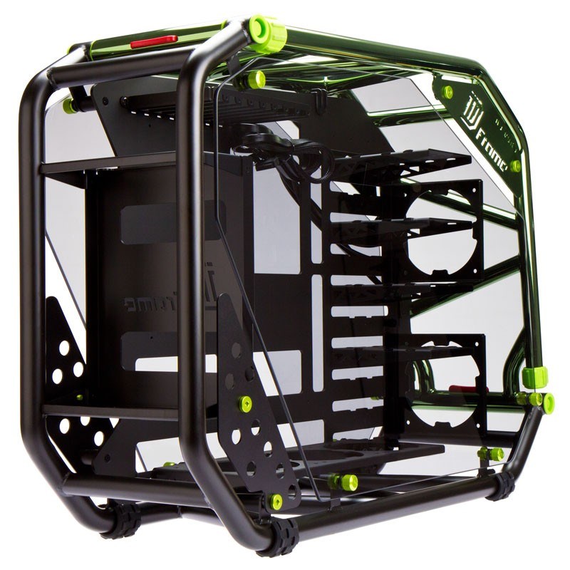 Inwin D-Frame 2.0 Full Tower Gaming Case - Green - D-Frame 2.0 green ...