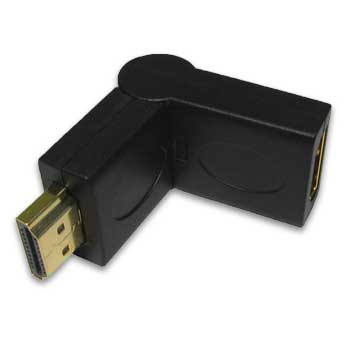 Our Choice Women's Gold 180 Degree Hdmi Adapter