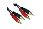 Cables Direct 15m Twin RCA Audio Cable