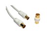 1.8m TV Aerial Cable with Coupler
