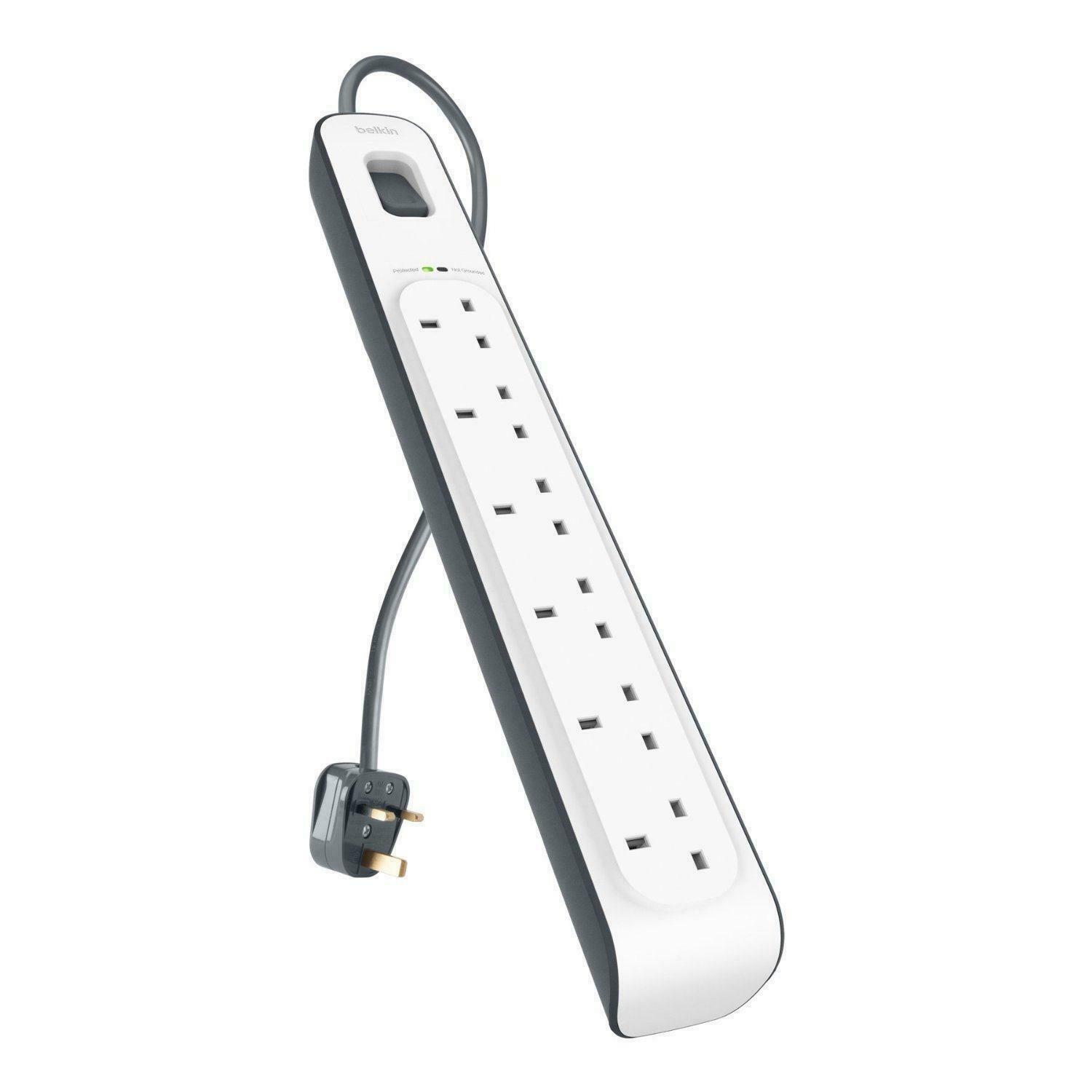 Image of Belkin Surge Protector 6 Way Outlet