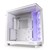 NZXT H6 Flow RGB Compact Dual-Chamber Mid-Tower Airflow Case in White with RGB Fans