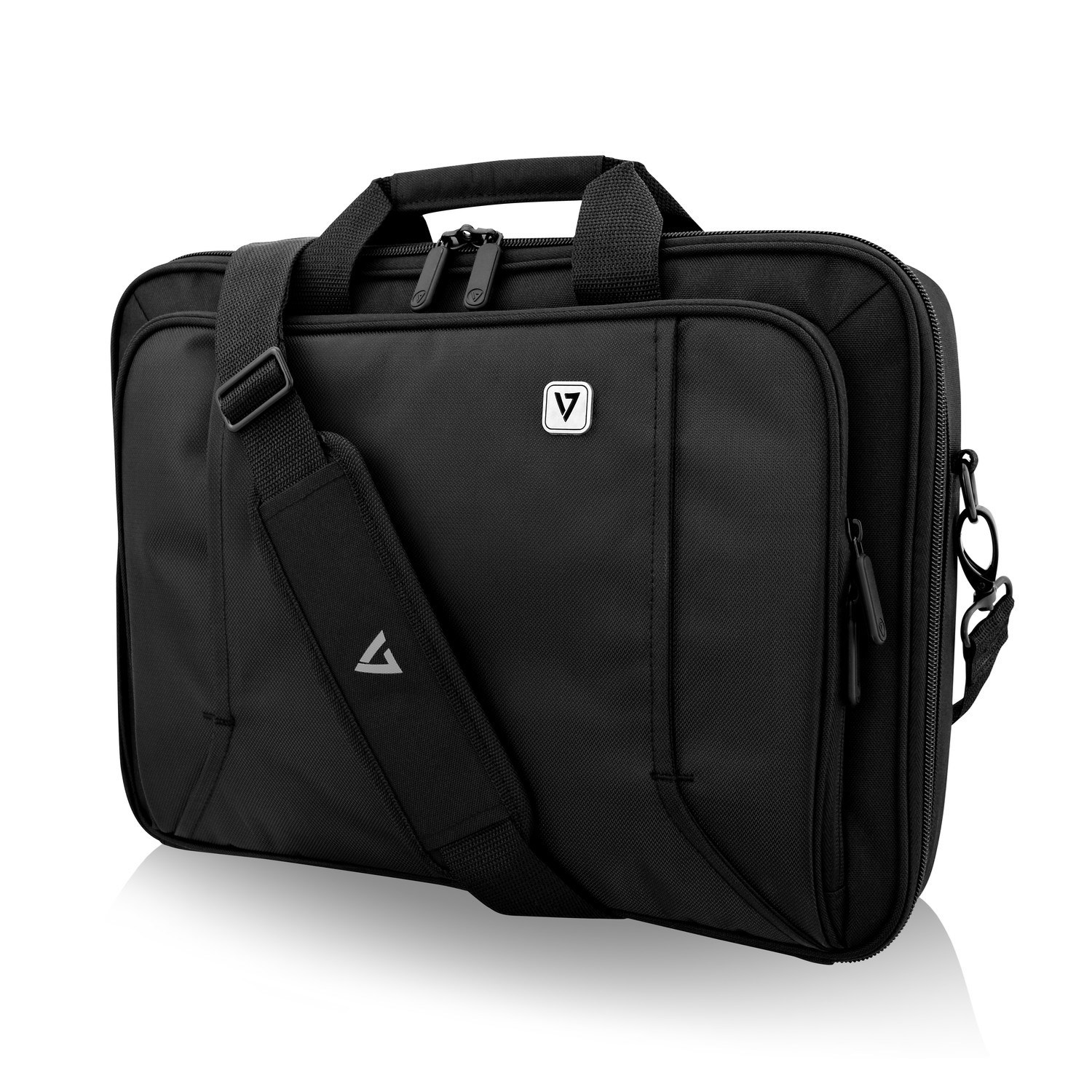 Photos - Business Briefcase V7 16 inch Professional Front Loading Laptop Case CCP16-BLK-9E 