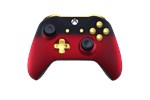Custom Controllers UK Xbox One S Controller - Red Shadow Edition, Gold Highlights