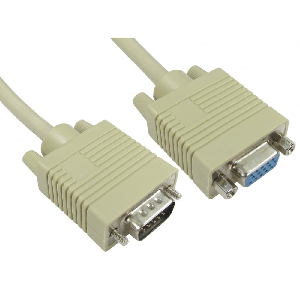 Photos - Cable (video, audio, USB) Cables Direct 2m SVGA Extension Cable in Beige CDEX-222 
