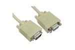 Cables Direct 0.5m SVGA Extension Cable in Beige