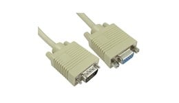 Cables Direct 2m SVGA Extension Cable in Beige