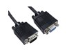Cables Direct 0.5m SVGA Extension Cable in Black