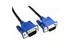 Cables Direct 5m LSZH Low Profile SVGA Cable in Black with Blue Hoods