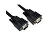 Cables Direct 1m Flat SVGA Extension Cable in Black