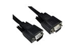 Cables Direct 3m Flat SVGA Extension Cable in Black
