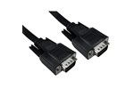 Cables Direct 10m Flat SVGA Cable in Black