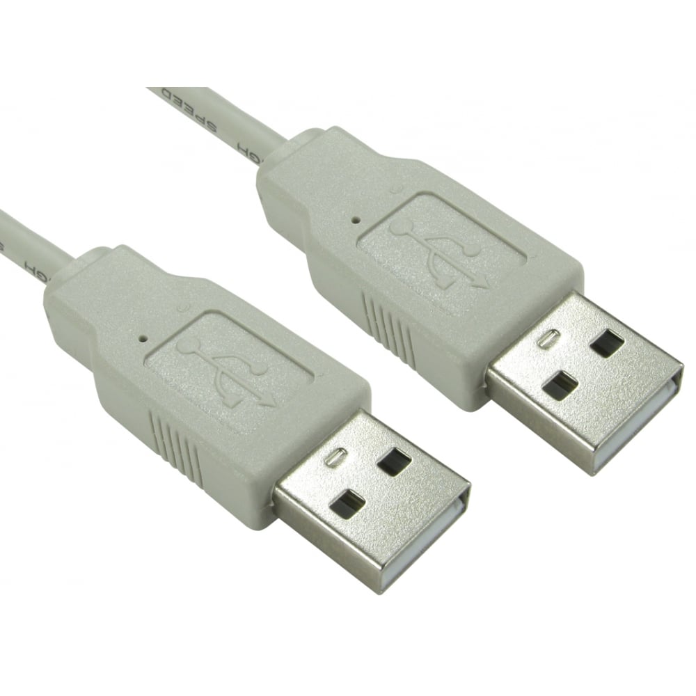 Cables Direct Beige Usb 2.0 Type A To Type A Cable In 1.8M