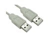 Cables Direct 1.8m USB 2.0 Type A to Type A Cable in Beige