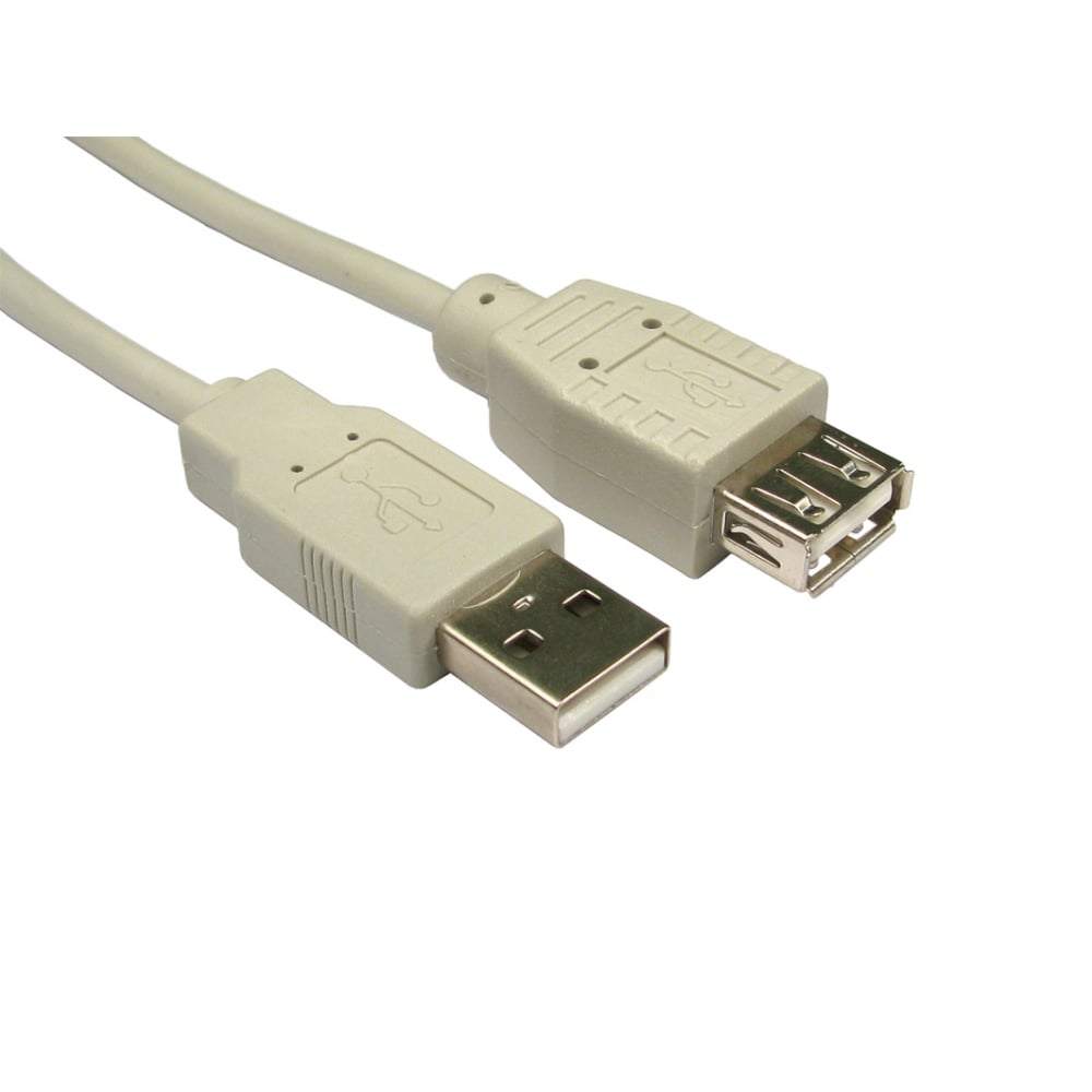 Cables Direct Beige Usb 2.0 Extension Cable In 1M