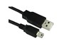 Cables Direct 1m USB 2.0 Type A to Mini B Cable in Black