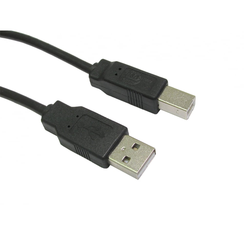 Cables Direct 3m USB 2.0 Type A to Type B Cable in Black