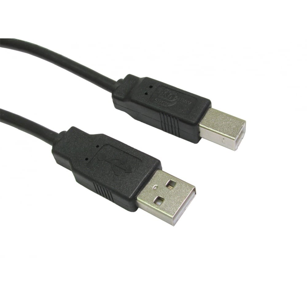 Photos - Cable (video, audio, USB) Cables Direct 5m USB 2.0 Type A to Type B Cable in Black CDL-105 