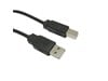 Cables Direct 5m USB 2.0 Type A to Type B Cable in Black