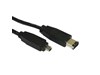 Cables Direct 2m 6-Pin Male to 4-Pin Male Firewire Cable