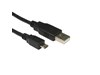 Cables Direct 0.5m USB 2.0 Type A to Micro B Cable in Black