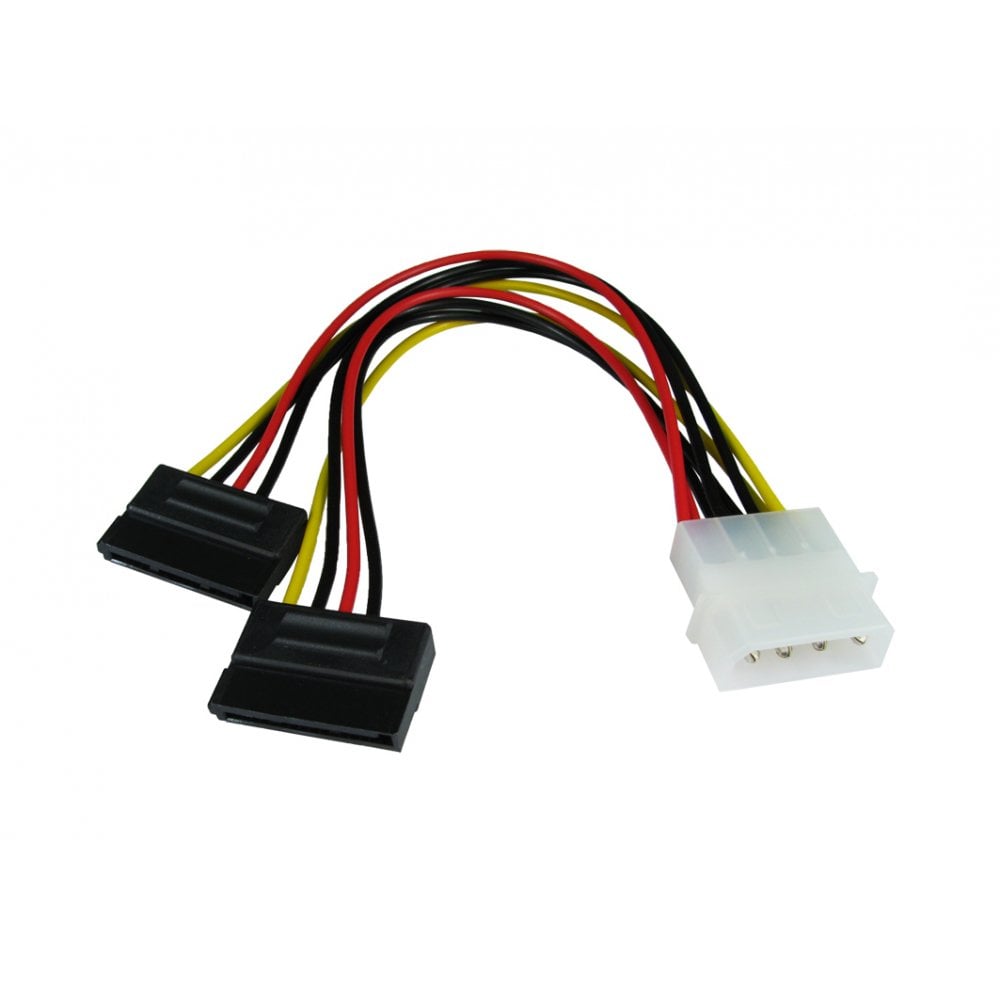 Cables Direct Molex To Sata Power Splitter Size 4