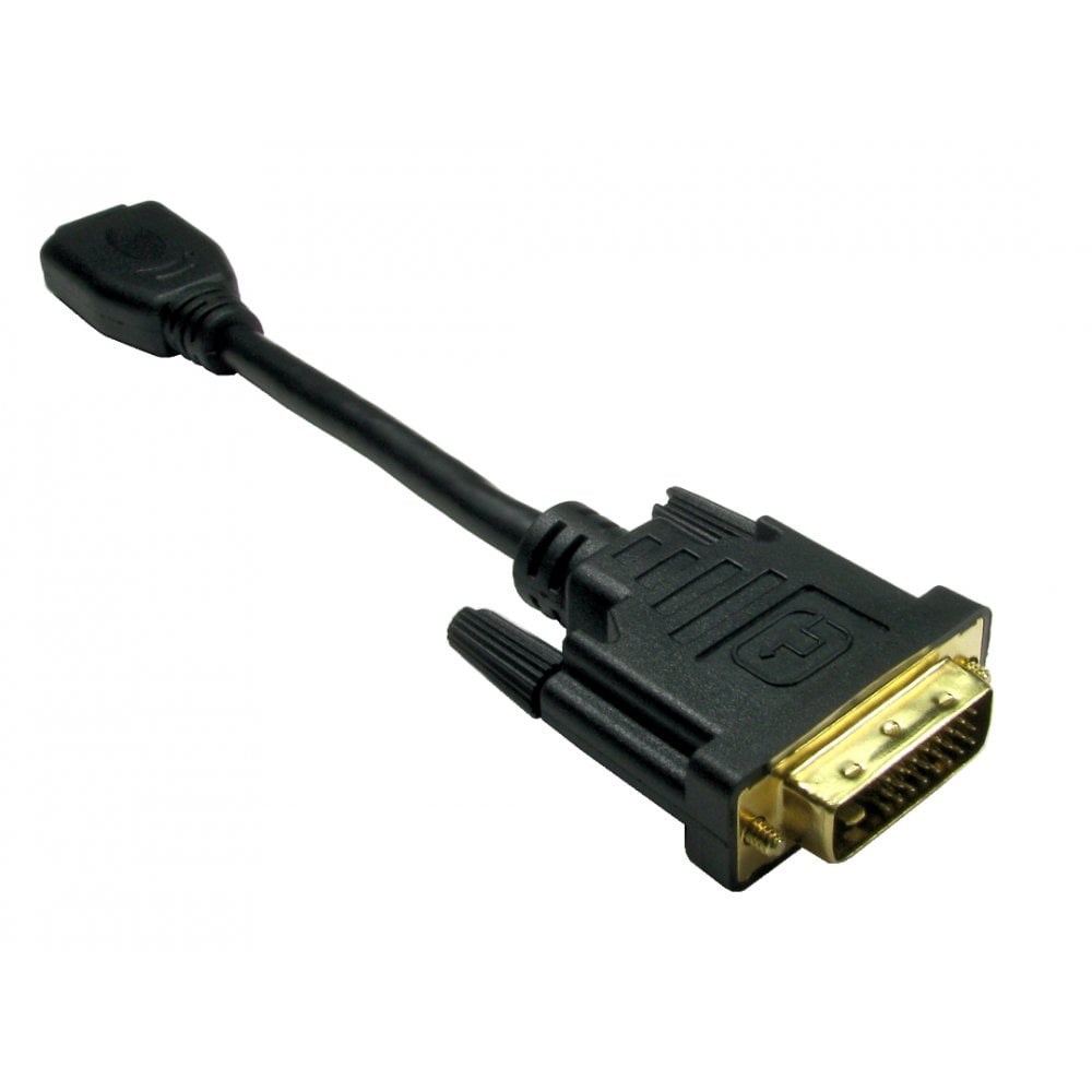 Photos - Cable (video, audio, USB) Cables Direct Leaded Male DVI-D to Female HDMI Adapter CDL-DV006CAB 
