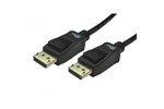 Cables Direct 2m DisplayPort V1.4 Certified HBR3 8K Video Cable