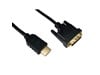 Cables Direct 20m HDMI to DVI-D Single Link Cable