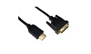 Cables Direct 1.8m HDMI to DVI-D Single Link Cable