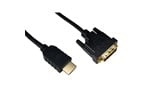 Cables Direct 2.5m HDMI to DVI-D Single Link Cable