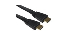 Cables Direct 5m Flat HDMI 1.4 High Speed with Ethernet Cable