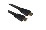 Cables Direct 5m Flat HDMI 1.4 High Speed with Ethernet Cable