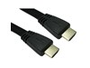 Cables Direct 2m Flat HDMI 1.4 High Speed with Ethernet Cable