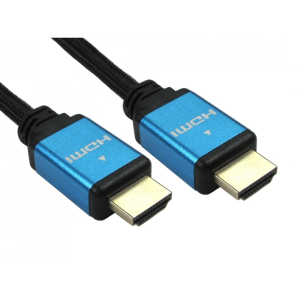 Photos - Cable (video, audio, USB) Cables Direct 1m HDMI v2.1 Certified Video Cable, Blue Connector CDLHDUT8K 